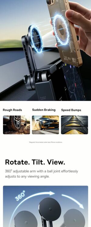 Автомобільний тримач Baseus T-Space TC1 (Corner Version) C0013501 - Black: фото 10 з 16