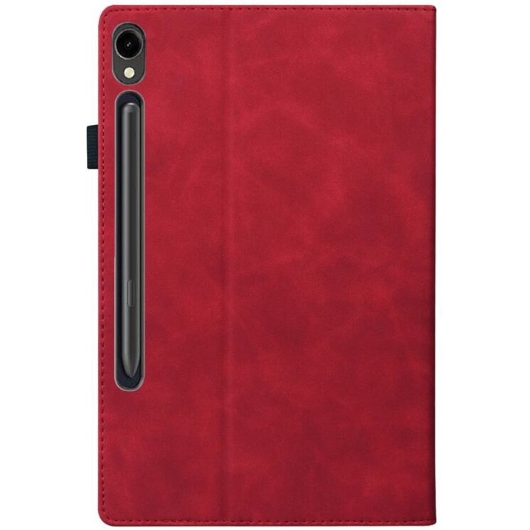 Чехол Deexe Business Style для Samsung Galaxy Tab S9 (X710/716) - Red: фото 6 из 8