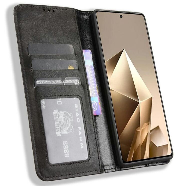 Чехол Deexe Retro Style для Infinix Note 50 / Note 50 Pro - Black: фото 3 из 7