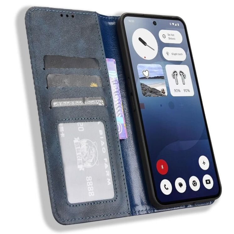 Чохол Deexe Retro Style для Nothing Phone (3a) - Blue: фото 4 з 19