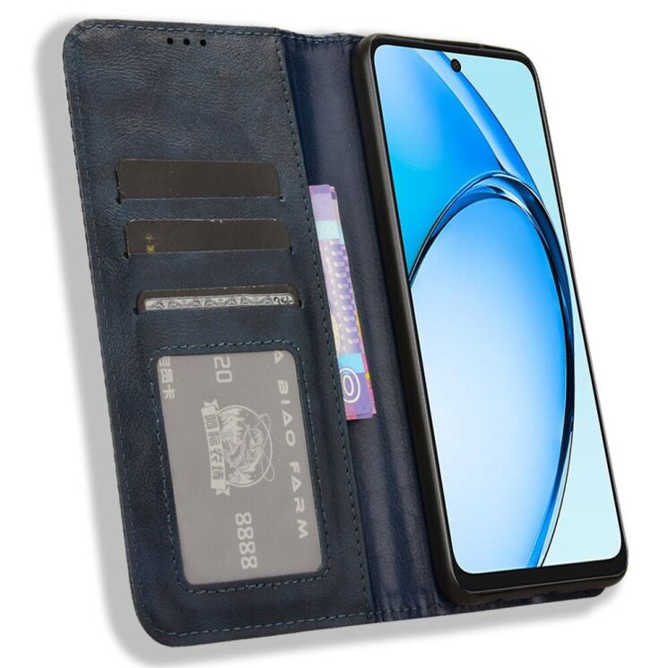 Чехол Deexe Retro Style для OPPO A60 - Blue: фото 2 из 7