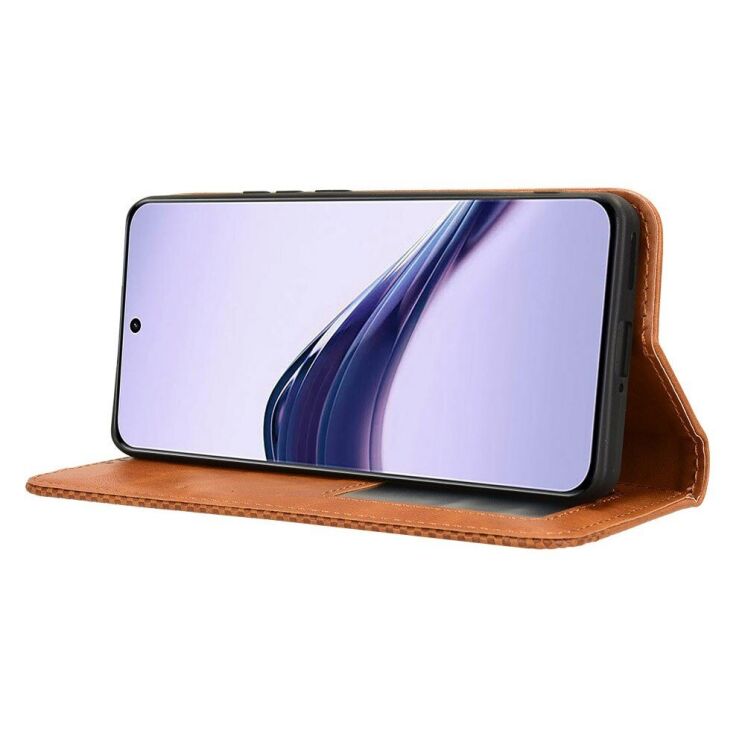 Чехол Deexe Retro Style для Realme 13 Plus - Brown: фото 3 из 7