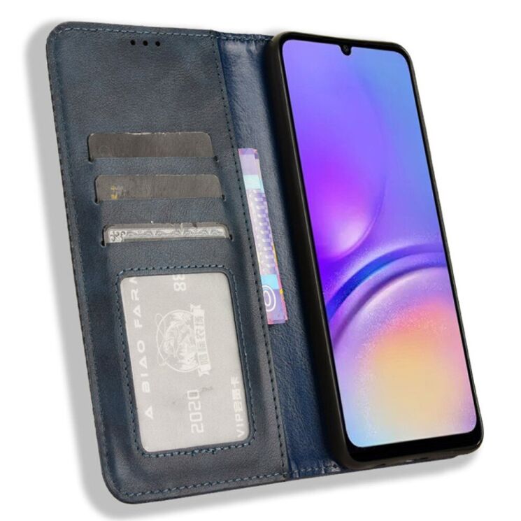 Чохол Deexe Retro Style для Samsung Galaxy A05 (A055) - Blue: фото 2 з 6