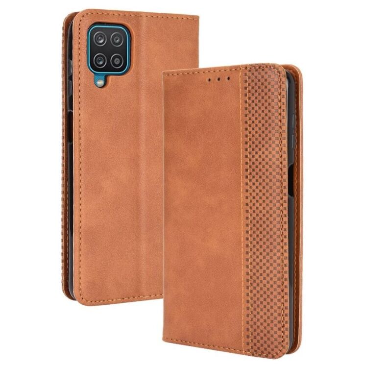 Чехол Deexe Retro Style для Samsung Galaxy A12 (A125) / A12 Nacho (A127) / M12 (M127) - Brown: фото 1 из 14