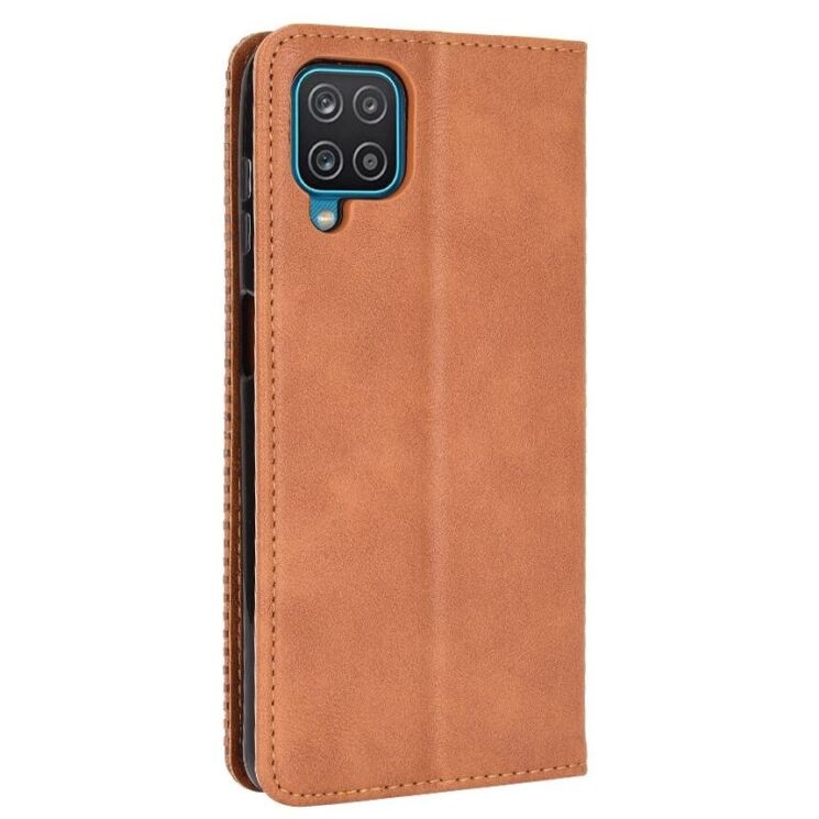 Чехол Deexe Retro Style для Samsung Galaxy A12 (A125) / A12 Nacho (A127) / M12 (M127) - Brown: фото 7 из 14