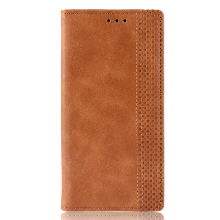Чехол Deexe Retro Style для Samsung Galaxy A12 (A125) / A12 Nacho (A127) / M12 (M127) - Brown: фото 3 из 14