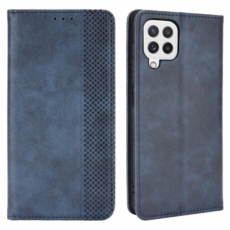 Чехол Deexe Retro Style для Samsung Galaxy A22 (A225) / M22 (M225) - Blue: фото 2 из 12