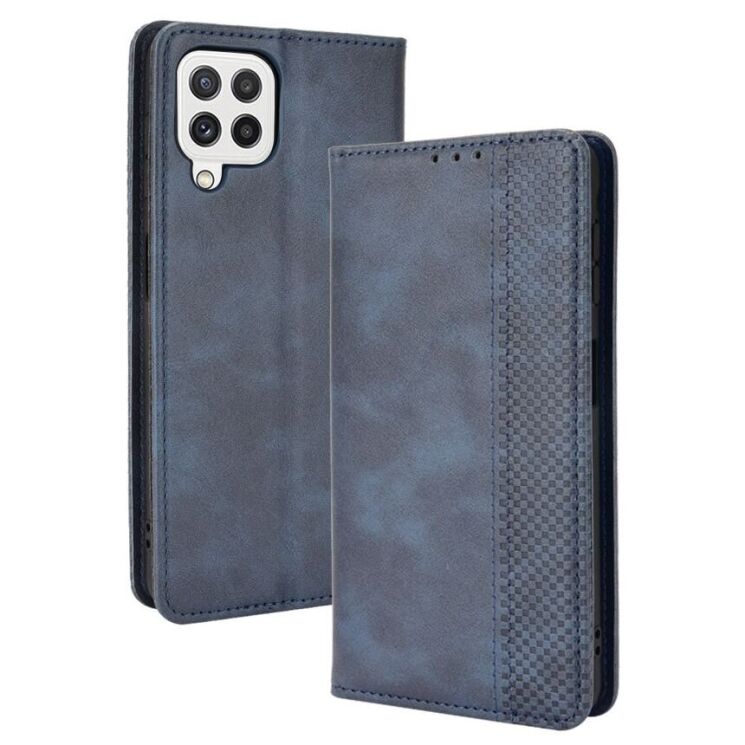 Чехол Deexe Retro Style для Samsung Galaxy A22 (A225) / M22 (M225) - Blue: фото 1 из 12