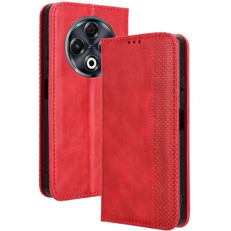 Чехол Deexe Retro Style для TECNO Spark 30 - Red: фото 1 из 8
