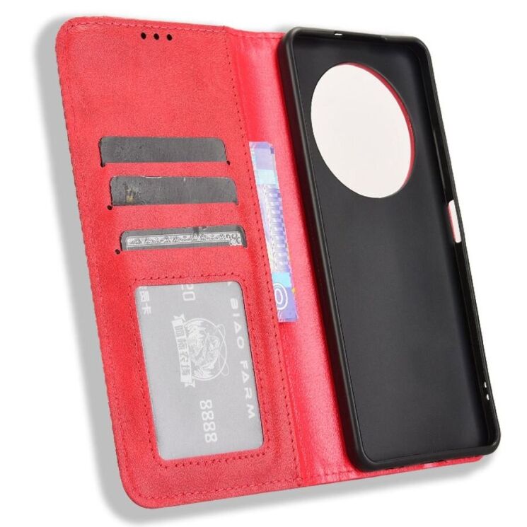Чехол Deexe Retro Style для TECNO Spark 30 - Red: фото 4 из 8