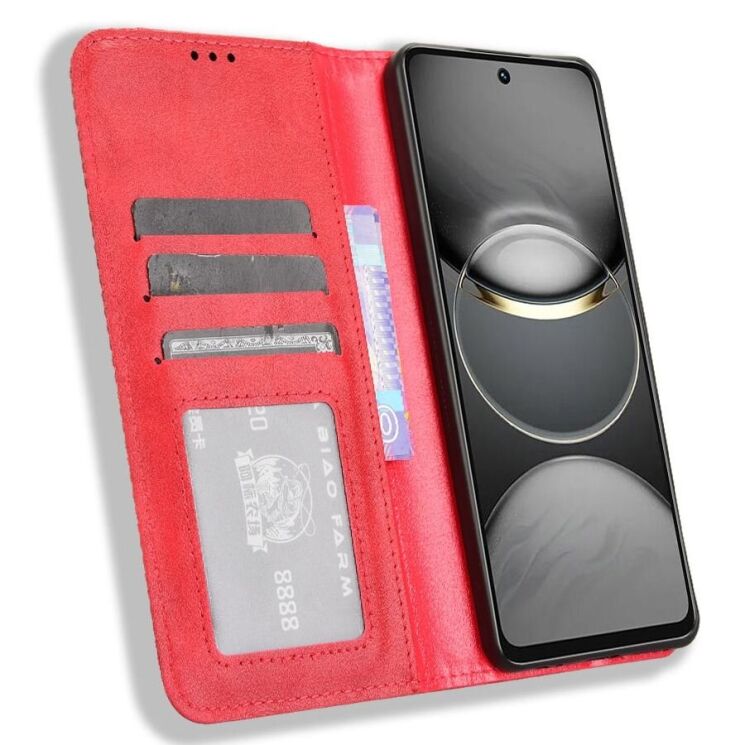 Чехол Deexe Retro Style для TECNO Spark 30 - Red: фото 2 из 8