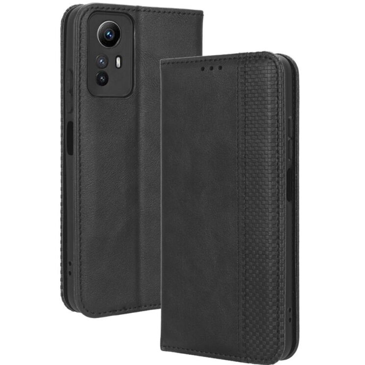 Чохол Deexe Retro Style для Xiaomi Redmi Note 12S - Black: фото 4 з 7