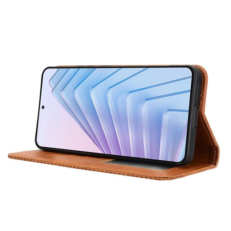 Чехол Deexe Retro Style для Xiaomi Redmi Note 14 4G - Brown: фото 4 из 7