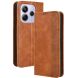 Чехол Deexe Retro Style для Xiaomi Redmi Note 14 4G - Brown (373434Z). Фото 1 из 7