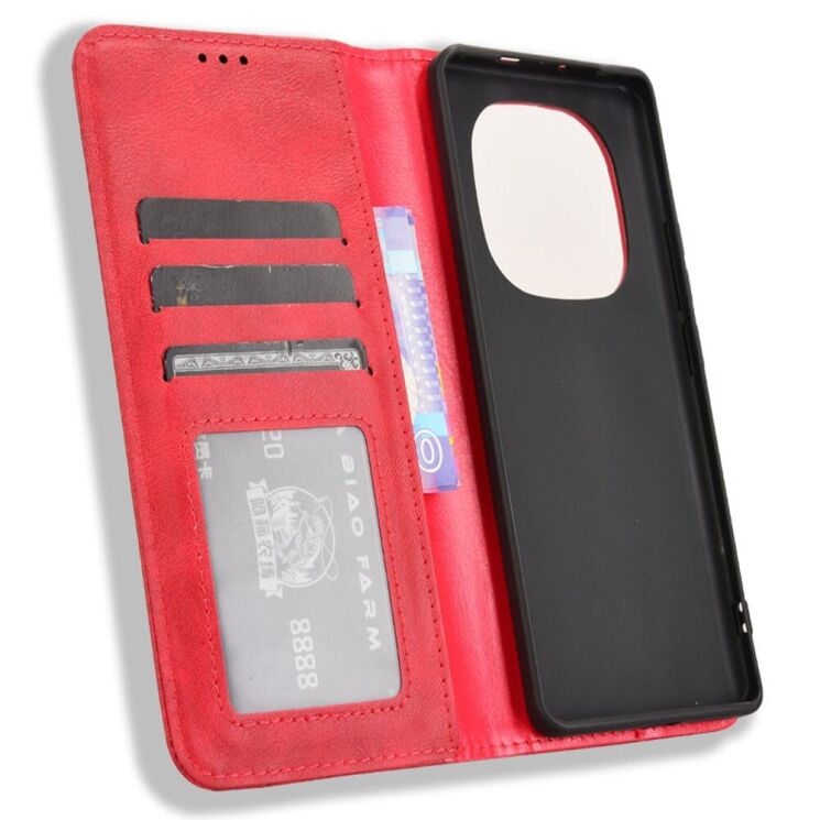 Чехол Deexe Retro Style для Xiaomi Redmi Note 14 Pro 5G / Note 14 Pro Plus / Poco X7 - Red: фото 5 из 7