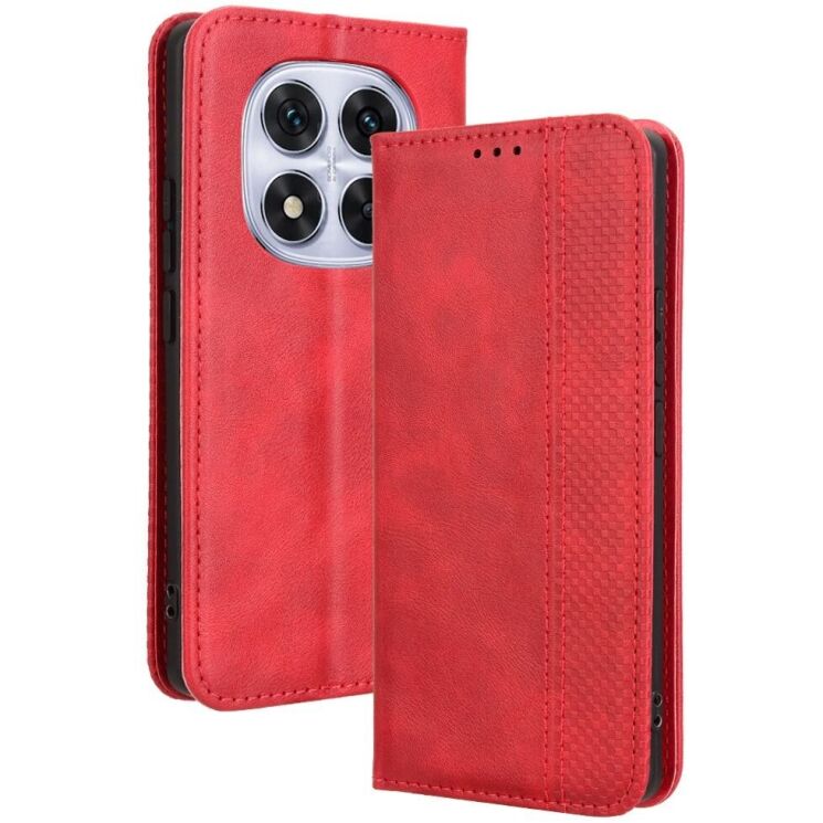 Чехол Deexe Retro Style для Xiaomi Redmi Note 14 Pro 5G / Note 14 Pro Plus / Poco X7 - Red: фото 1 из 7