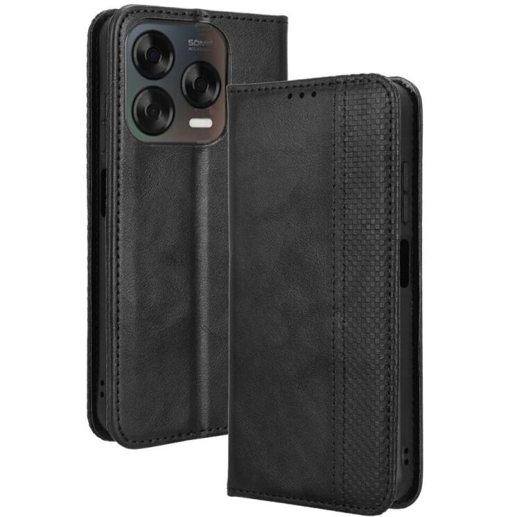 Чехол Deexe Retro Style для ZTE Nubia V70 Design - Black: фото 1 из 7