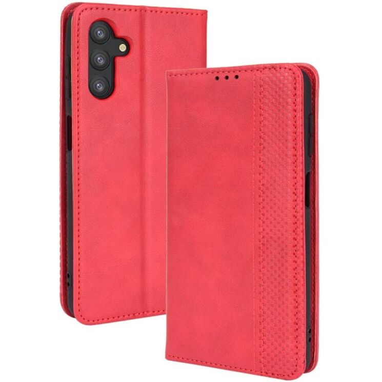 Чохол Deexe Retro Wallet для Samsung Galaxy A13 5G (A136) / A04s (A047) - Red: фото 1 з 11