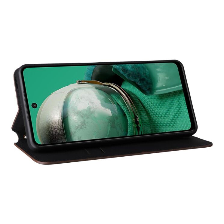 Чехол Deexe Rhombus Book для HMD Pulse / Pulse Pro / Pulse Plus - Brown: фото 3 из 9