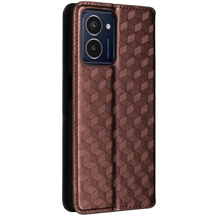 Чехол Deexe Rhombus Book для HMD Pulse / Pulse Pro / Pulse Plus - Brown: фото 7 из 9