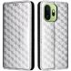 Чохол Deexe Rhombus Book для OnePlus 15T - Silver (410412S). Фото 1 з 7