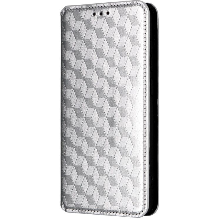 Чохол Deexe Rhombus Book для OnePlus 15T - Silver: фото 6 з 7