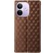 Чохол Deexe Rhombus Book для Xiaomi Redmi Note 17 Pro - Brown (429522Z). Фото 7 з 7