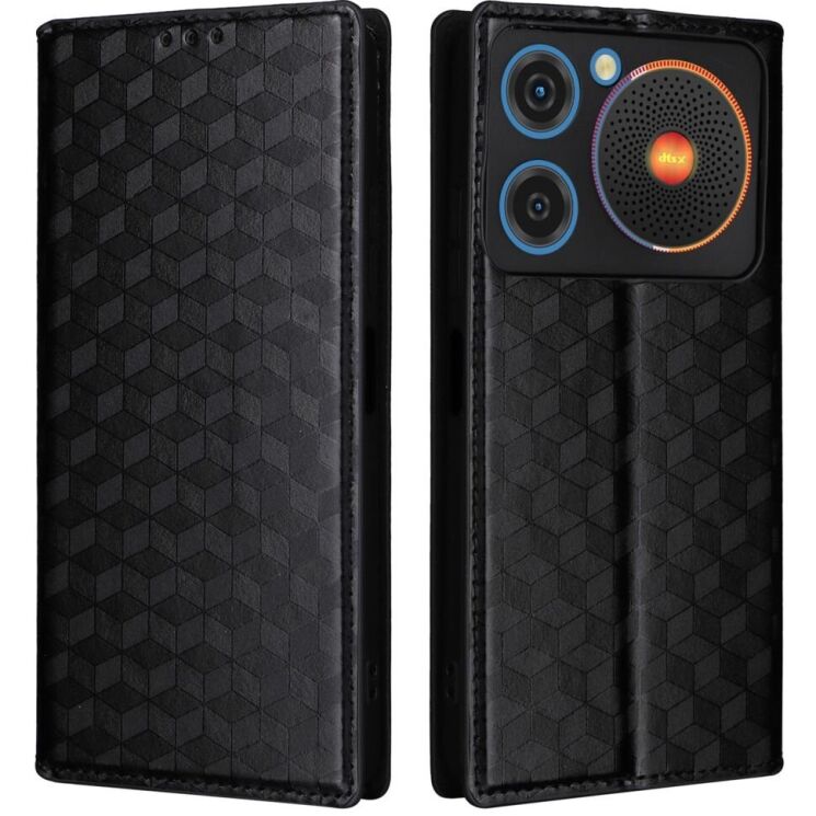Чохол Deexe Rhombus Book для ZTE Nubia Music - Black: фото 1 з 9