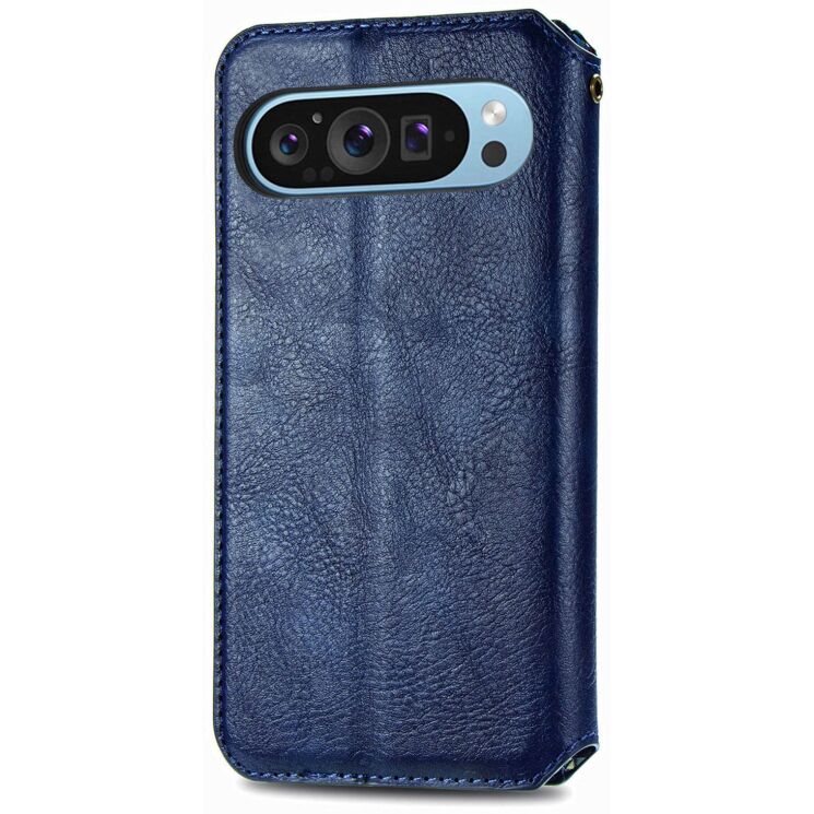 Чехол Deexe Rhombus Wallet для Google Pixel 11 / 11 Pro - Blue: фото 5 из 10