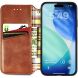 Чохол Deexe Rhombus Wallet для iPhone 18 Pro / 17 Pro - Brown (423625Z). Фото 2 з 6