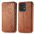 Чехол Deexe Rhombus Wallet для Motorola Edge 40 Neo - Brown (340036Z)