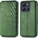 Чехол Deexe Rhombus Wallet для Motorola Edge 70 Fusion - Green (409504G). Фото 2 из 8