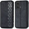 Чехол Deexe Rhombus Wallet для Motorola Moto G24 / G04 / G04s / E14 - Black (347828B)