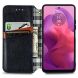 Чехол Deexe Rhombus Wallet для Motorola Moto G24 / G04 / G04s / E14 - Black (347828B). Фото 2 из 6