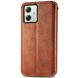 Чехол Deexe Rhombus Wallet для Motorola Moto G54 / G54 Power - Brown (340245Z). Фото 6 из 7