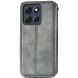Чехол Deexe Rhombus Wallet для Motorola Moto G86 Power - Grey (385126H). Фото 5 из 6