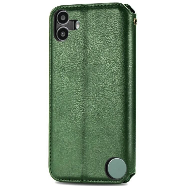 Чехол Deexe Rhombus Wallet для Nothing CMF Phone 1 - Green: фото 5 из 9