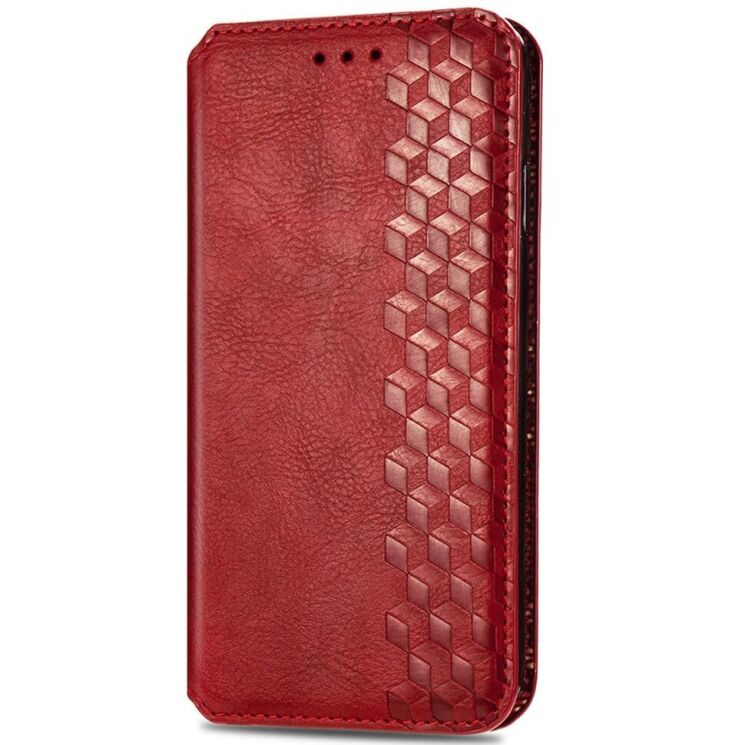 Чехол Deexe Rhombus Wallet для Samsung Galaxy A16 (A165) - Red: фото 4 из 7