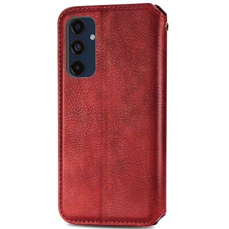 Чехол Deexe Rhombus Wallet для Samsung Galaxy A16 (A165) - Red: фото 5 из 7