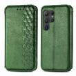 Чехол Deexe Rhombus Wallet для Samsung Galaxy S26 Ultra (S948) - Green (408514G)