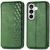 Чехол Deexe Rhombus Wallet для Samsung Galaxy S26 - Green: фото 1 из 6