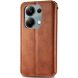 Чехол Deexe Rhombus Wallet для Xiaomi Redmi Note 13 Pro 4G / Poco M6 Pro - Brown (345773Z). Фото 6 из 11