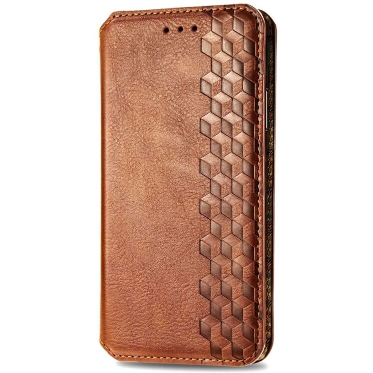 Чехол Deexe Rhombus Wallet для Xiaomi Redmi Note 13 Pro 4G / Poco M6 Pro - Brown: фото 5 из 11