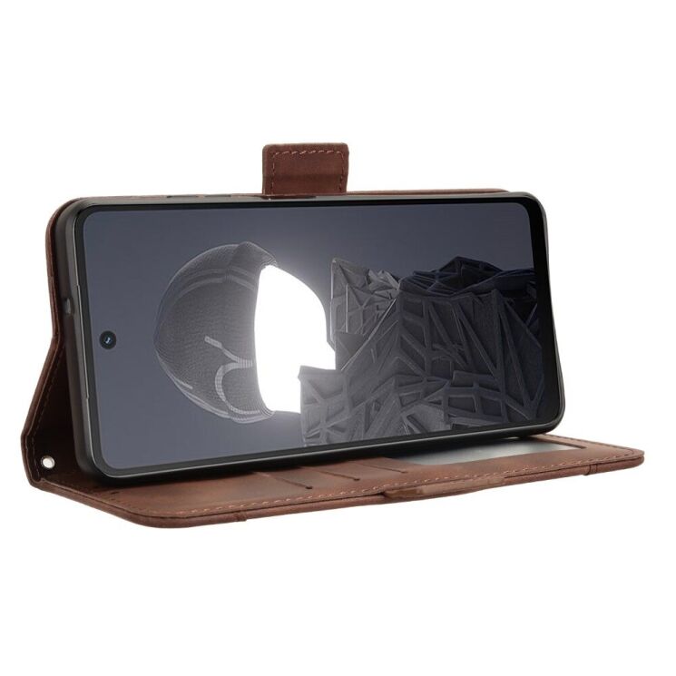 Чехол Deexe Wallet Stand для HMD Fusion - Brown: фото 4 из 7