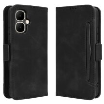 Чохол Deexe Wallet Stand для Infinix Smart 10 - Black: фото 1 з 13