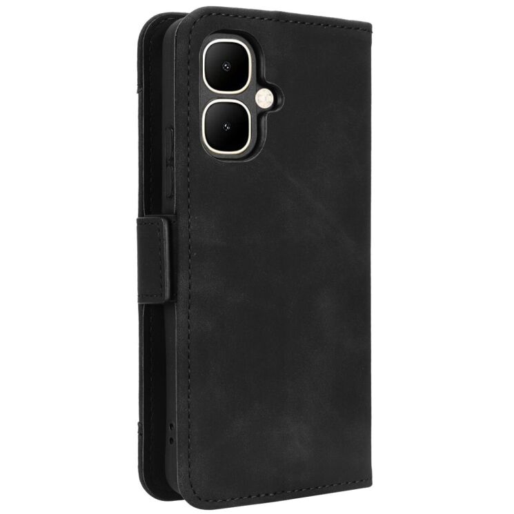 Чохол Deexe Wallet Stand для Infinix Smart 10 - Black: фото 6 з 13