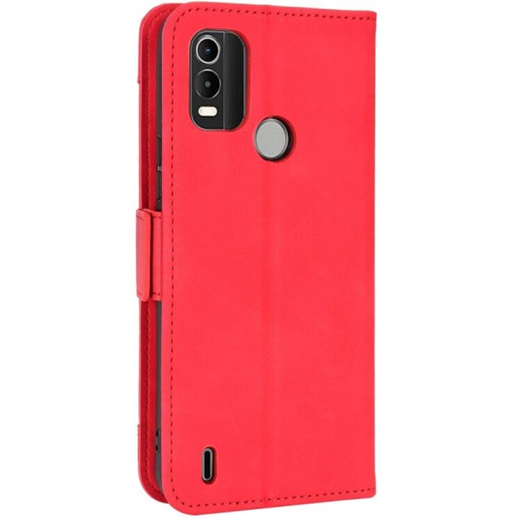Чехол Deexe Wallet Stand для Nokia C21 Plus - Red: фото 4 из 6