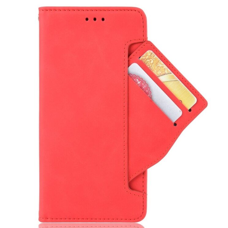 Чехол Deexe Wallet Stand для Nokia C21 Plus - Red: фото 3 из 6