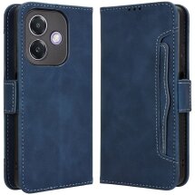 Чехол Deexe Wallet Stand для OPPO A3x / A3 / A40m - Blue: фото 1 из 7