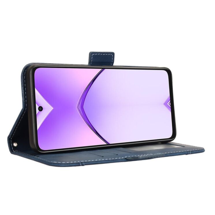 Чехол Deexe Wallet Stand для OPPO A3x / A3 / A40m - Blue: фото 3 из 7